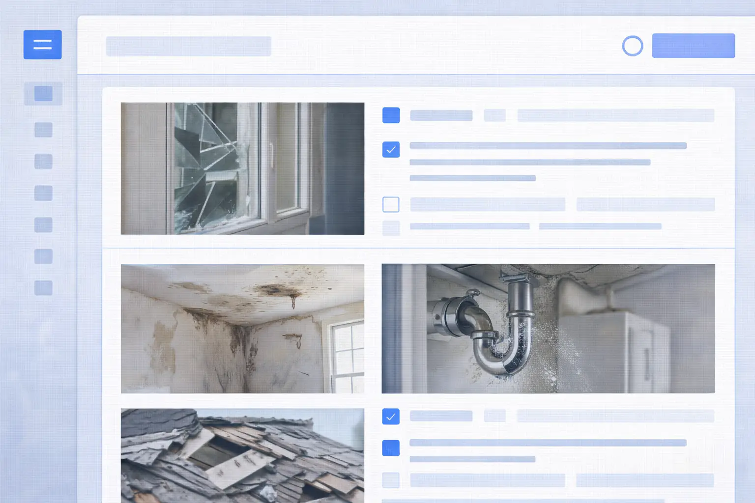 تقرير الأضرار بالصور (damage report)