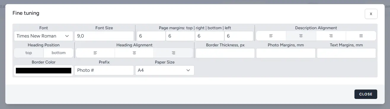Drobne ustawienia układu