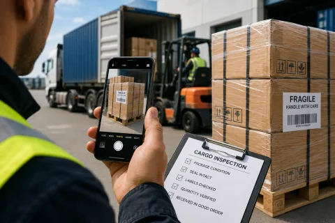 Mobilní aplikace pro kontrolu nákladu a fotodokumentaci logistických operací