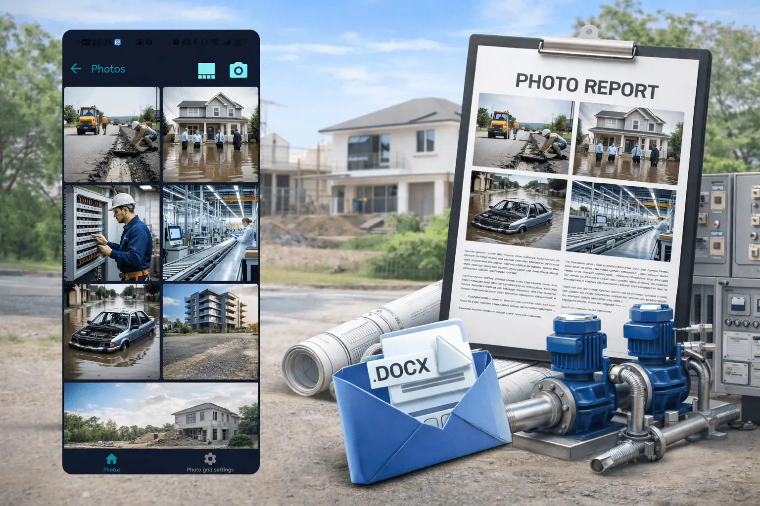 फोटो रिपोर्ट के लिए मोबाइल एप्लिकेशन