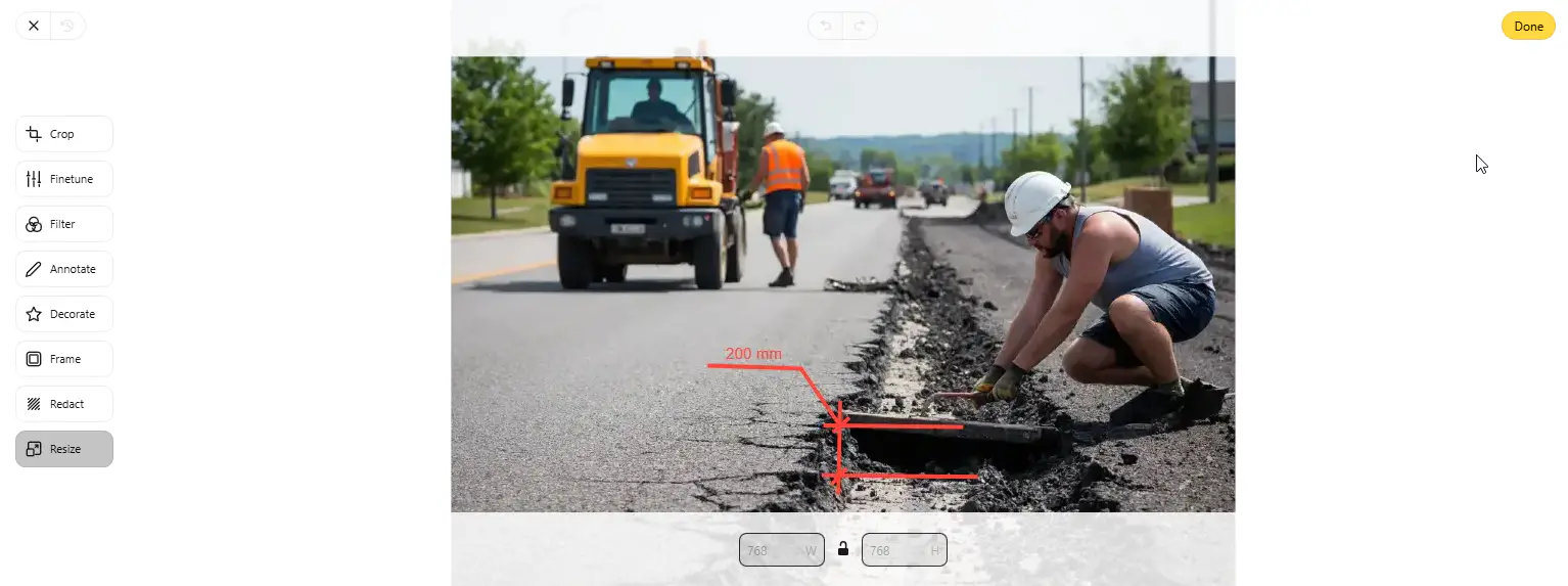 Edycja zdjęć w raporcie fotograficznym