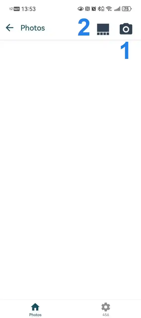 Add photos to the photo report using one of two possible methods