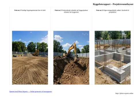 Byggefotorapport – Projektresumélayout