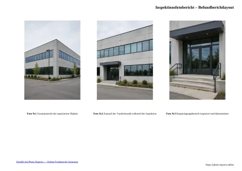 Inspektionsfotobericht – Befundberichtlayout