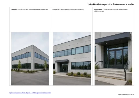 Inšpekčná fotoreportáž – Dokumentácia auditu