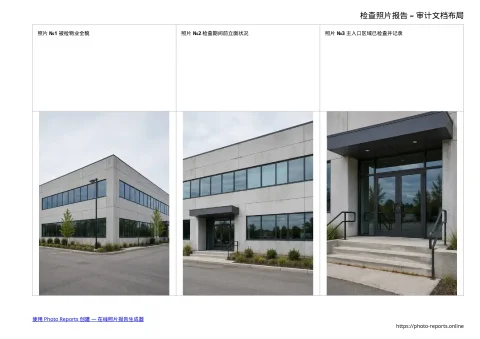 检查照片报告 – 审计文档布局